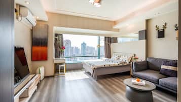 Superior-herbergi með tvíbreiðu rúmi - borgarsýn | Ókeypis þráðlaus nettenging