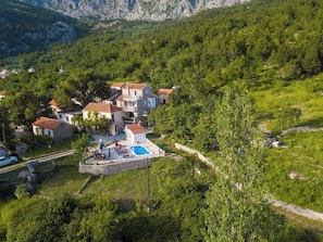 Villa, 4 chambres, fumeurs, piscine privée | Extérieur