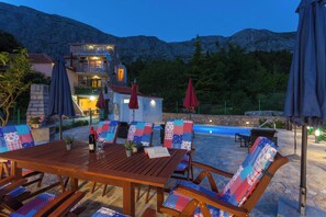 Villa, 4 Schlafzimmer, Raucher, eigener Pool | Wohnbereich