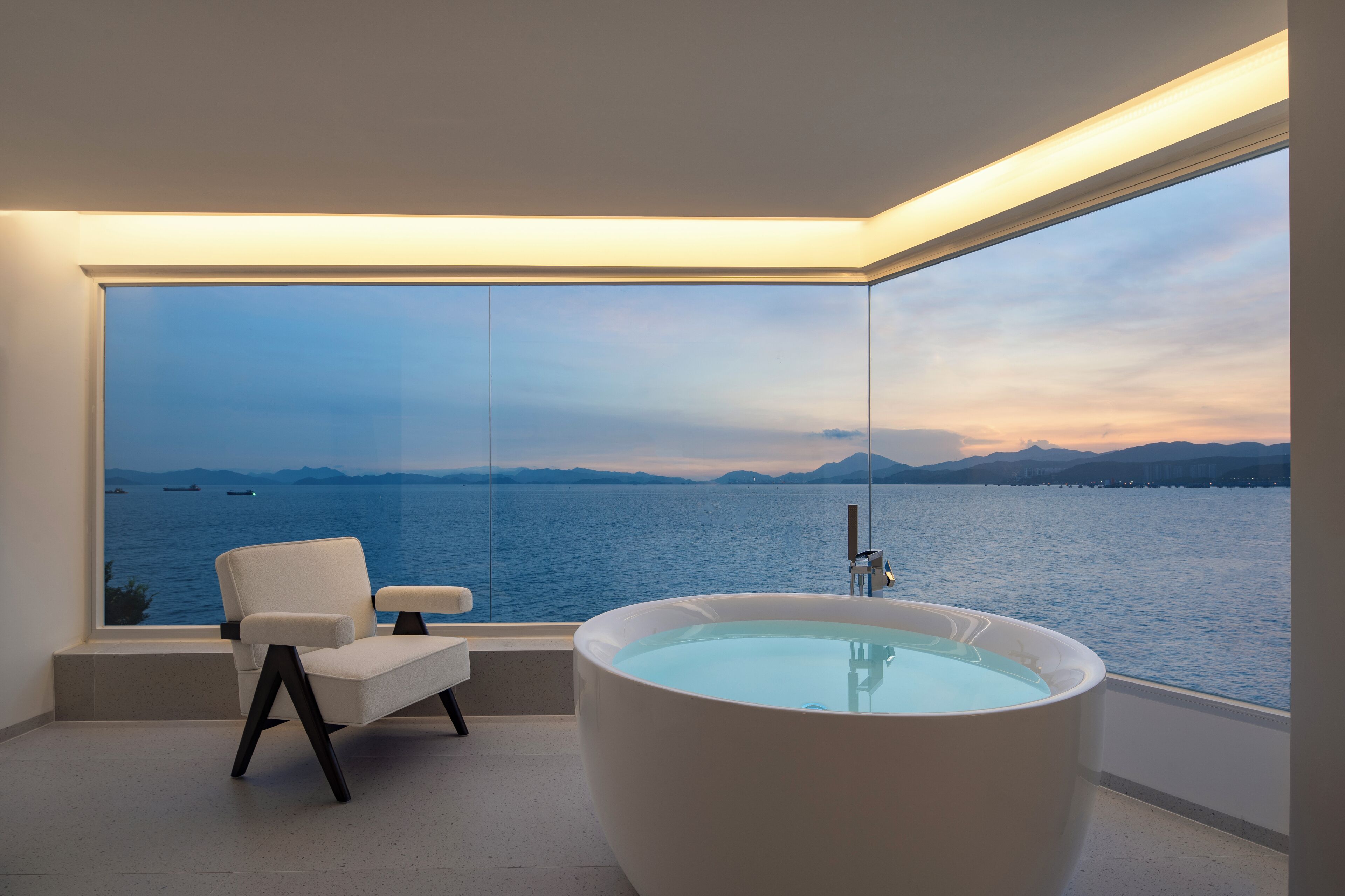 Doppia panoramica, balcone, vista mare | Vista spiaggia/mare