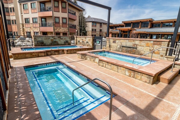 Una piscina riscaldata