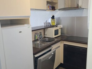 Fridge, microwave, dishwasher, coffee/tea maker - Studio in Palavas with terrace and parking (Palavas-les-Flots)