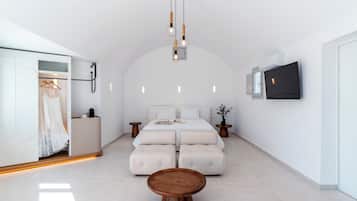 Suite | Safe på rommet, blendingsgardiner, lydisolert og strykejern/-brett