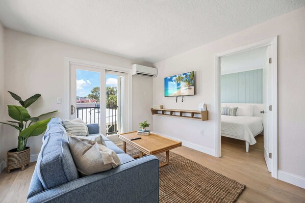 TV, offices - Welcome to The Drift – Your Laid-Back Beach Escape in Cocoa Beach! #7 (Cocoa Beach)