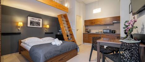 Departamento urbano | Tabla de planchar con plancha y wifi gratis