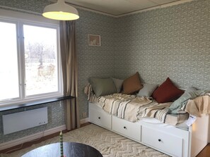 Cottage Basic, vista montagna | Area soggiorno