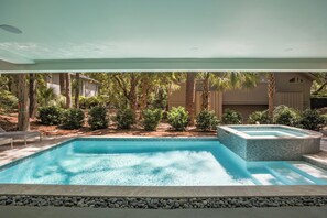 Pool - 3 Bald Eagle Immaculate Sea Pines Home: 6 Bedrooms, Pool, Elevator, Brand New (Hilton Head Island)