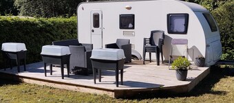 Belgian Ardennes lovely 4-person caravan