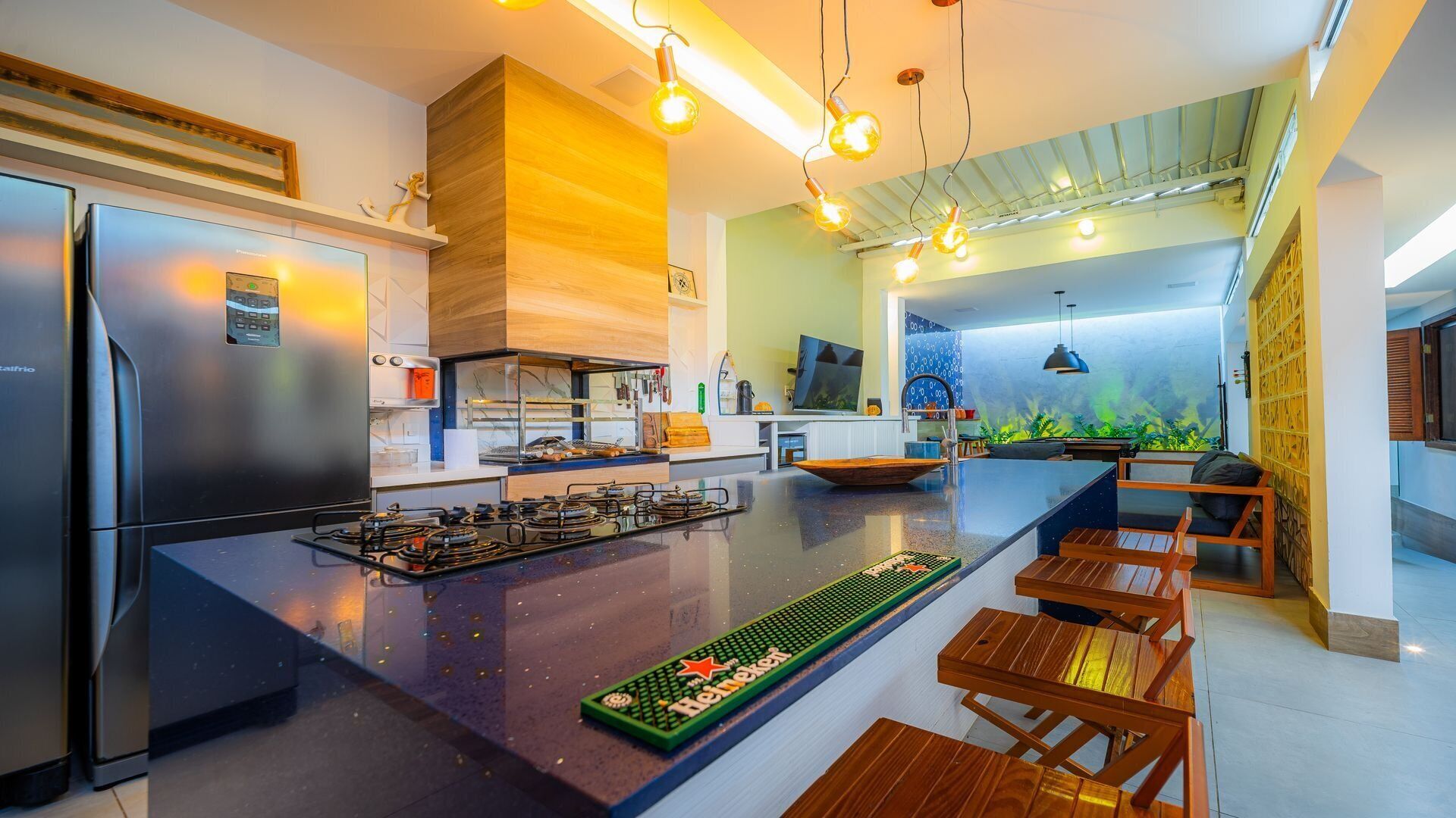 别墅 | 私人厨房 | 冰箱、微波炉、烤箱、炉灶