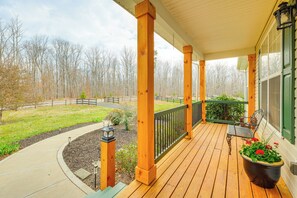 House (3 Bedrooms) | Interior - Private Deck & Views: Rural Virginia Escape (Gordonsville)