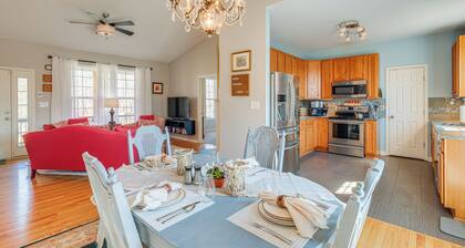 Private Deck & Views: Rural Virginia Escape