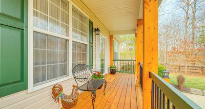 Private Deck & Views: Rural Virginia Escape