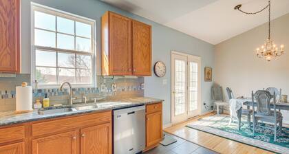 Private Deck & Views: Rural Virginia Escape