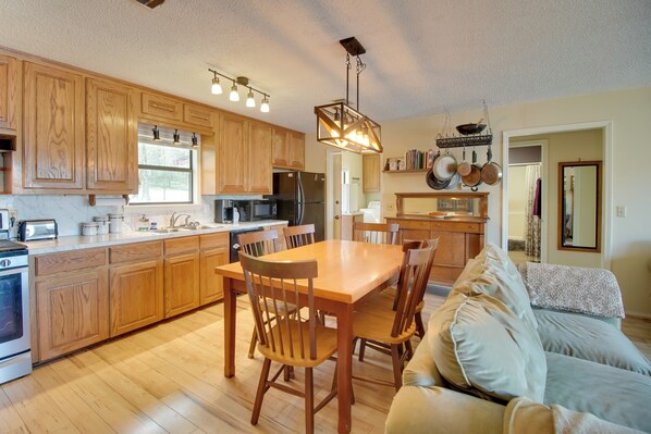 House (5 Bedrooms) | Interior - Dock & Water-view Deck: Home on Lake Dardanelle (Scranton)