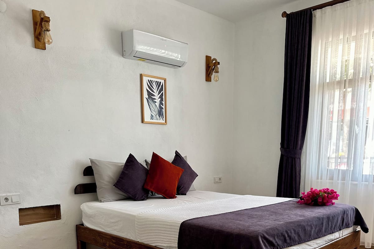 华丽公寓, 1 张双人床和 1 张沙发床, 阳台, 城市景观 | 2 多间卧室、熨斗/熨衣板、免费 WiFi