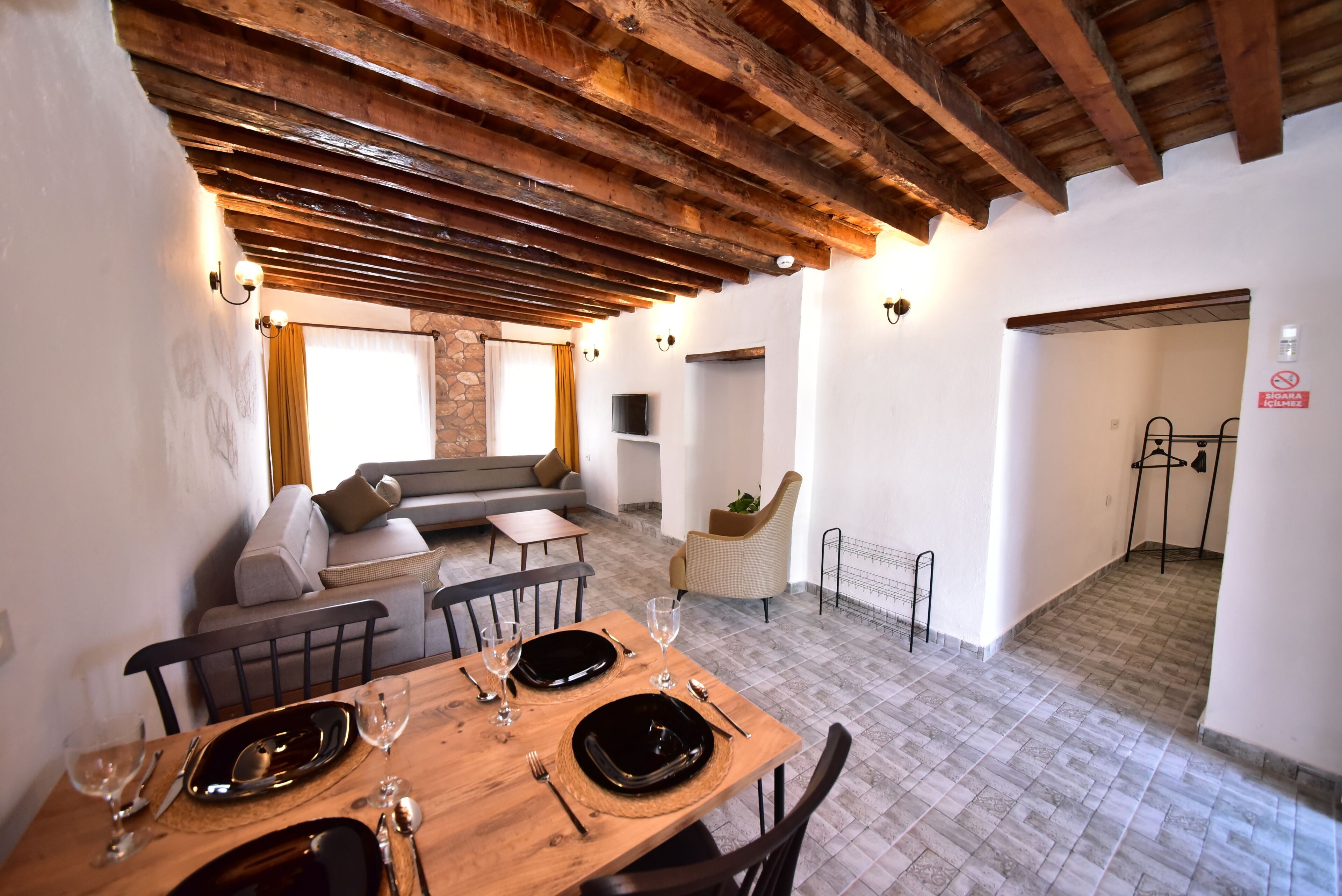 Familien-Penthouse, Balkon, Gartenblick | Innenbereich