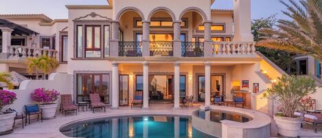 A heated pool