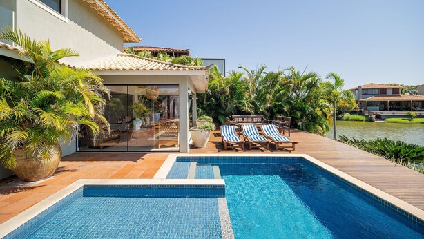 Deluxe House, 4 Bedrooms, Private Pool, Lakeside | Pool - Bz58 Casa Piscina privativa e vista lago (Buzios)