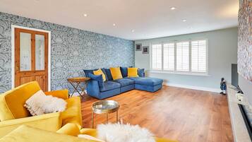 TV, fireplace, offices
