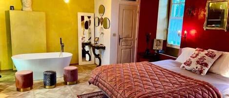 Classic-Zimmer, Gartenblick