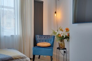 3 soverom, strykejern/-brett, reiseseng for barn og wi-fi (inkludert)