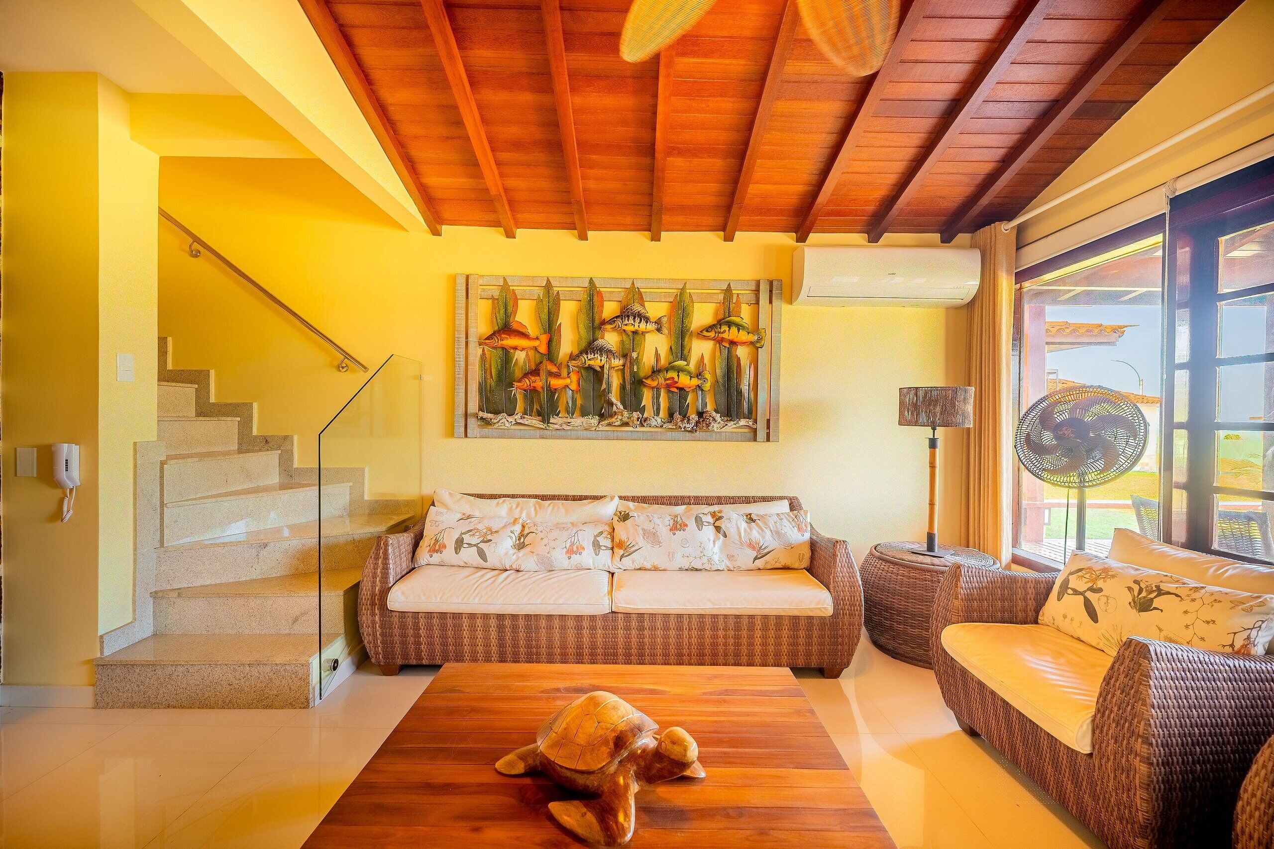 House, 3 Bedrooms, Air conditioning, Beachside | Living area