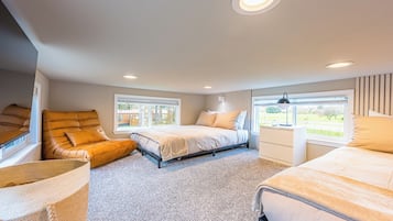 2 bedrooms, iron/ironing board, travel crib, WiFi