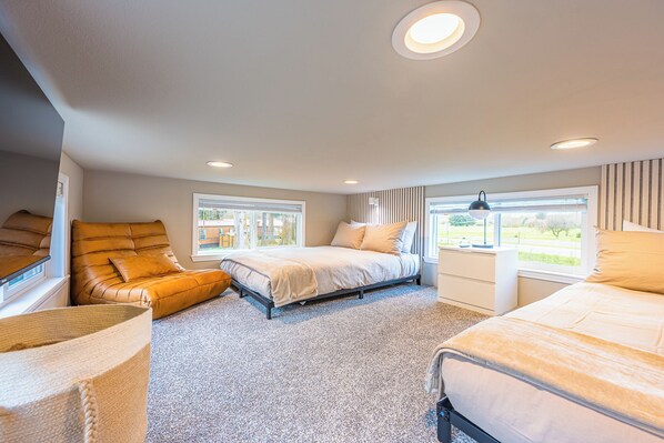 2 bedrooms, iron/ironing board, travel crib, WiFi