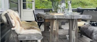 Traditional Norwegian cabin for families