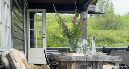 Traditional Norwegian cabin for families