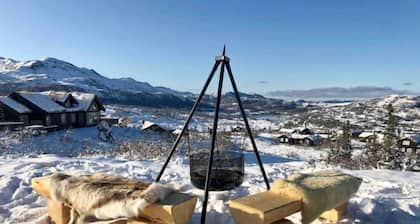 Traditional Norwegian cabin for families