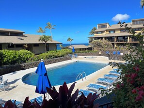Outdoor pool - A/C in Every Room~Lanai Ocean View~Remodeled~Poipu! (Koloa)