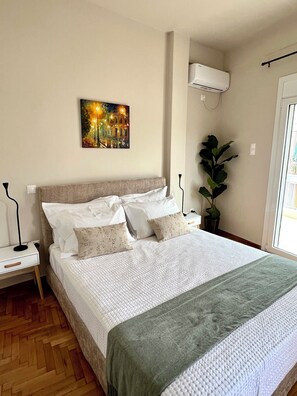 1 habitación, tabla de planchar con plancha, wifi y ropa de cama