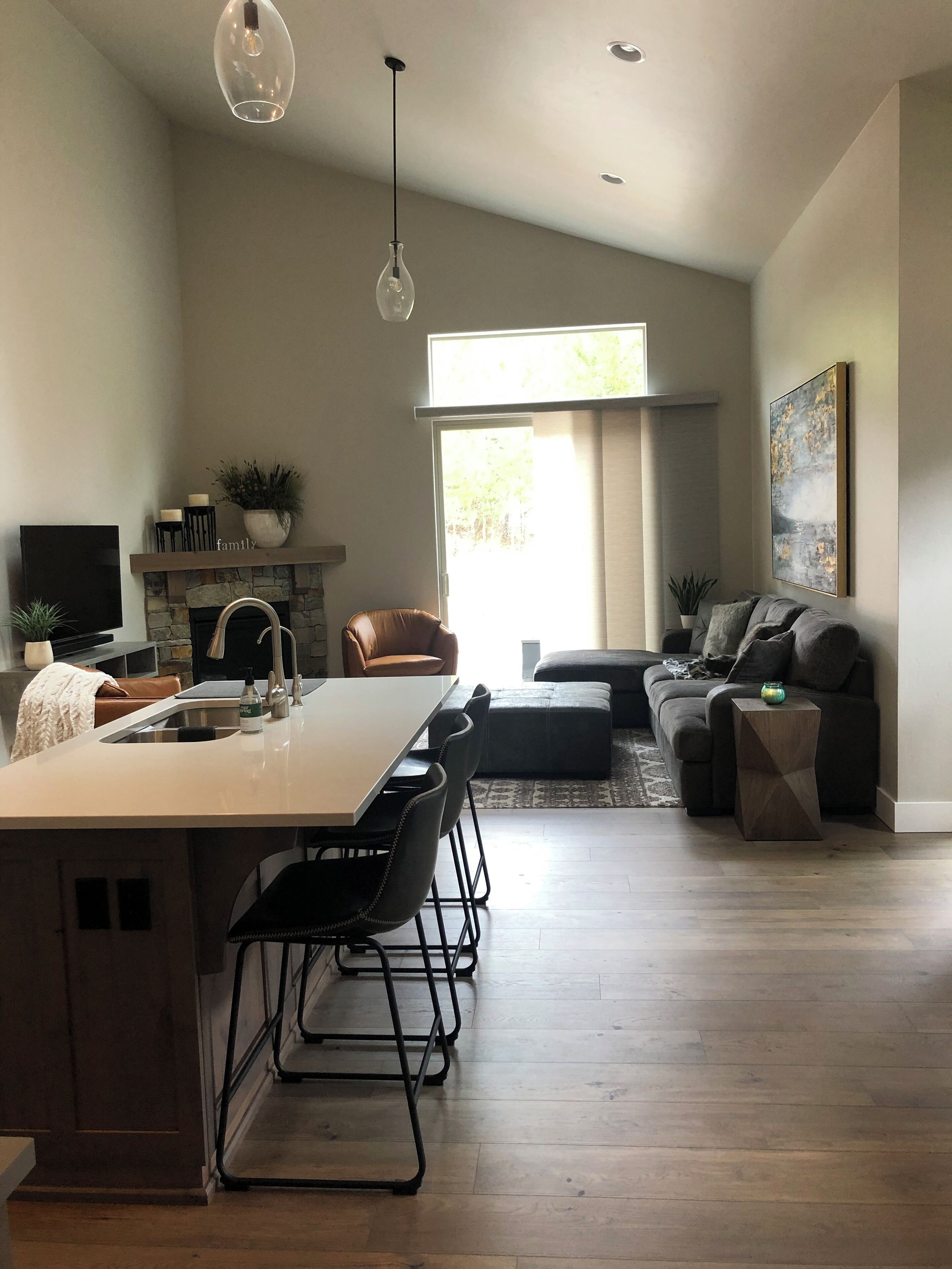 TV connectée, cheminée