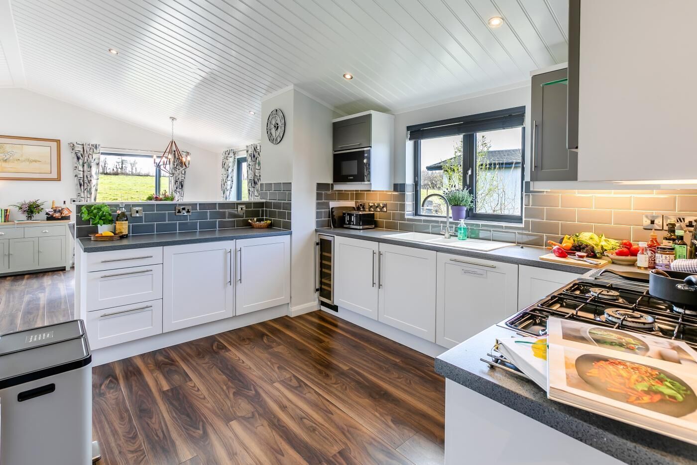 Microwave, oven, dishwasher, highchair