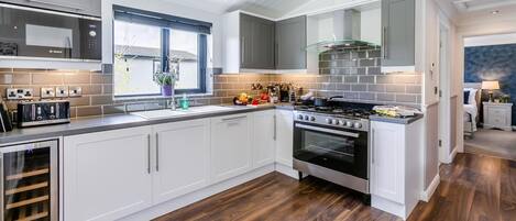 Microwave, oven, dishwasher, high chair