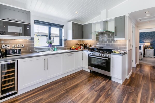 Microwave, oven, dishwasher, high chair