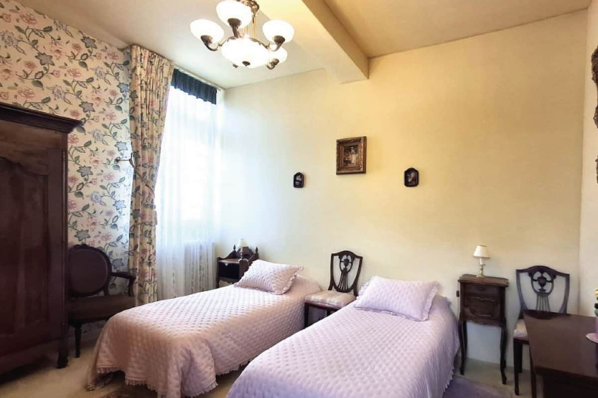 Chambre avec lits jumeaux, vue parc (Vanille)