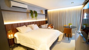 Studio Suite Deluks, 1 Tempat Tidur Queen dengan tempat tidur Sofa | Setrika/meja setrika, Wi-Fi gratis, dan seprai linen