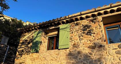 House in typical inland village near the Olivettes dam