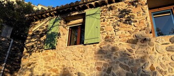 House in typical inland village near the Olivettes dam