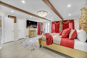 4 chambres, coffres-forts dans les chambres, bureau