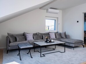 Apartment, 3 Bedrooms, Balcony, City View | Living room - Residence Republic Square- Luxury at Top Location (Belgrade)