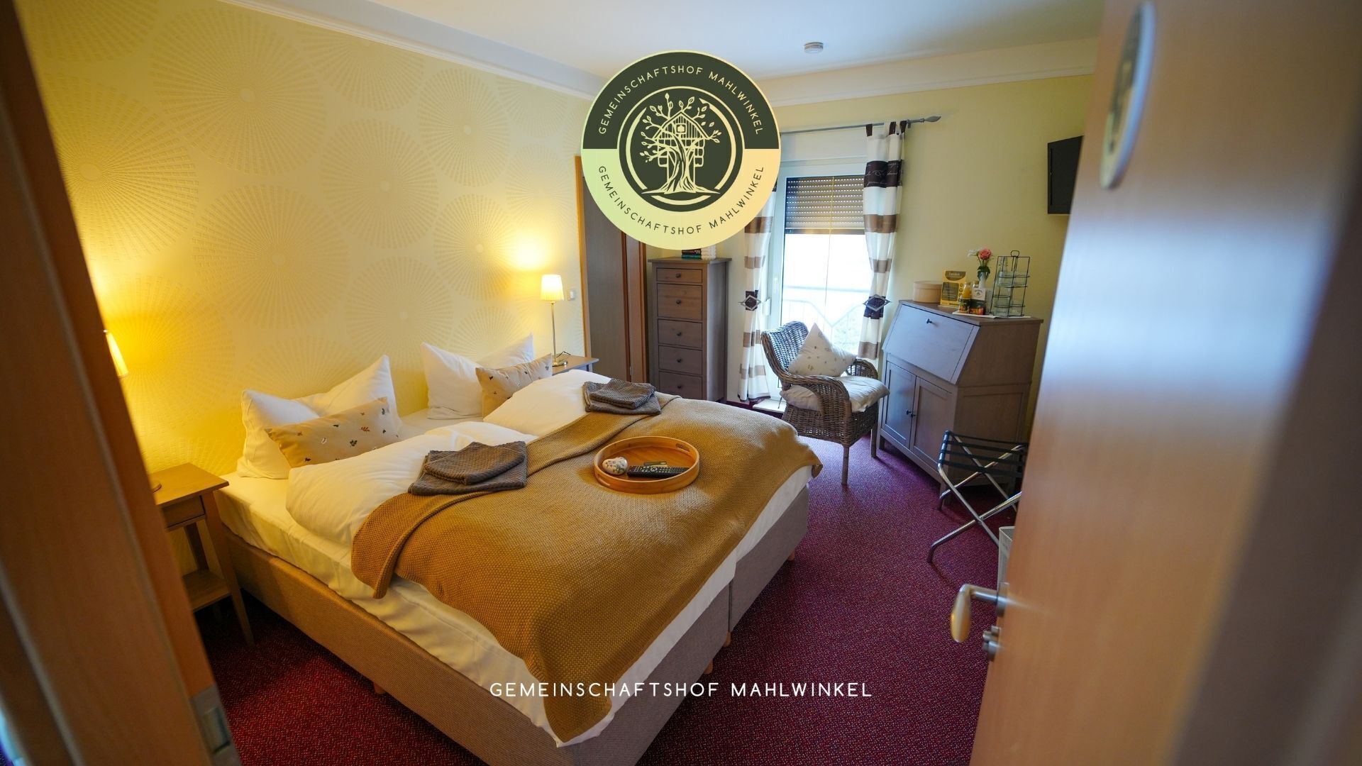 標準雙人房 | 高級寢具、羽絨被、獨特裝潢、布置獨特