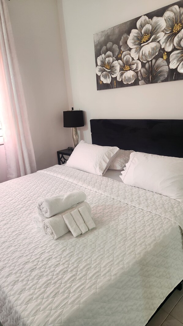 2 bedrooms, iron/ironing board, free WiFi, bed sheets