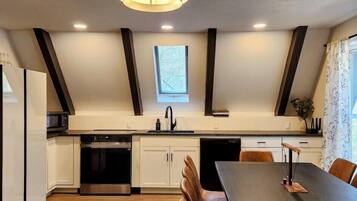 High chair, dining tables