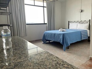 Basic Room, 1 Queen Bed | Laptop workspace, iron/ironing board, free WiFi, bed sheets - Hotel San Agustin  (Queretaro)