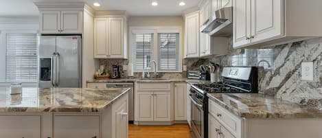 Microwave, oven, stovetop, dishwasher