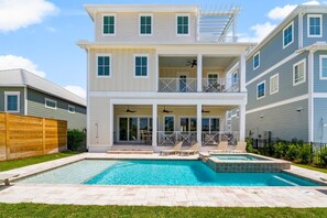 A heated pool