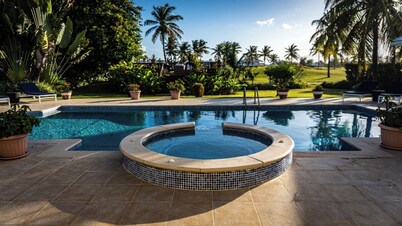 Charming 4-bedroom villa with AC and WiFi in the gated community.
